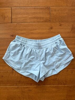 Lulu lemon Hottie Hot Blue Women's Athletic Lightweight Running Shorts size 12